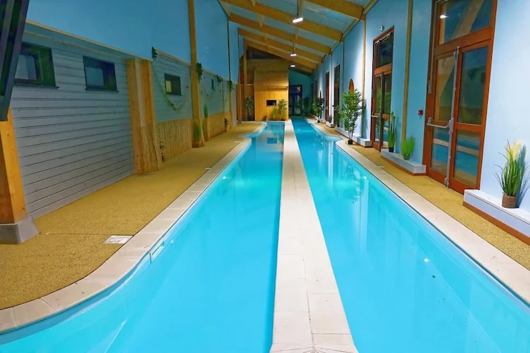rivière de nage au camping Picardie avec piscine